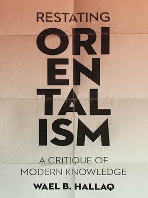 cover image of Restating Orientalism